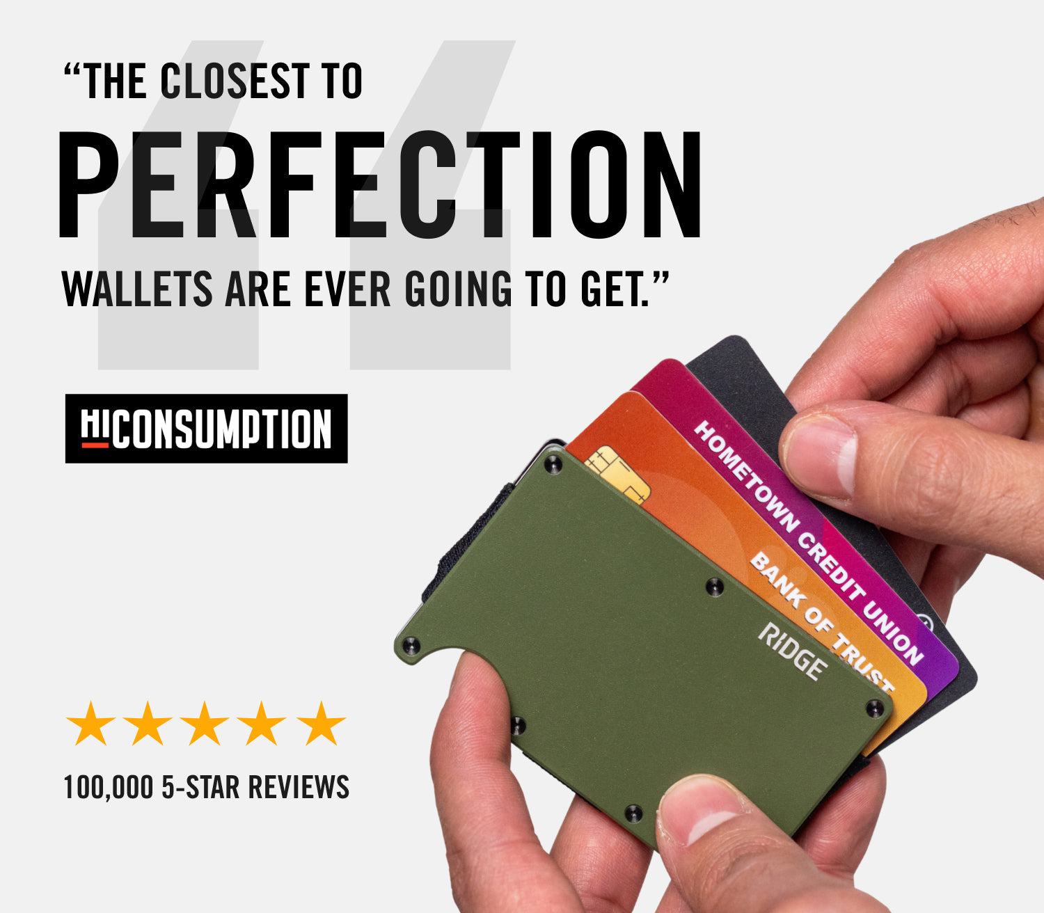Ridge Wallet - 18K Gold